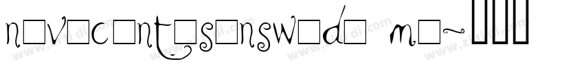 novecentosanswide me字体转换